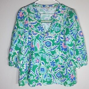 Women’s Umgee Blouse Coastal Boho Beachy Colorful